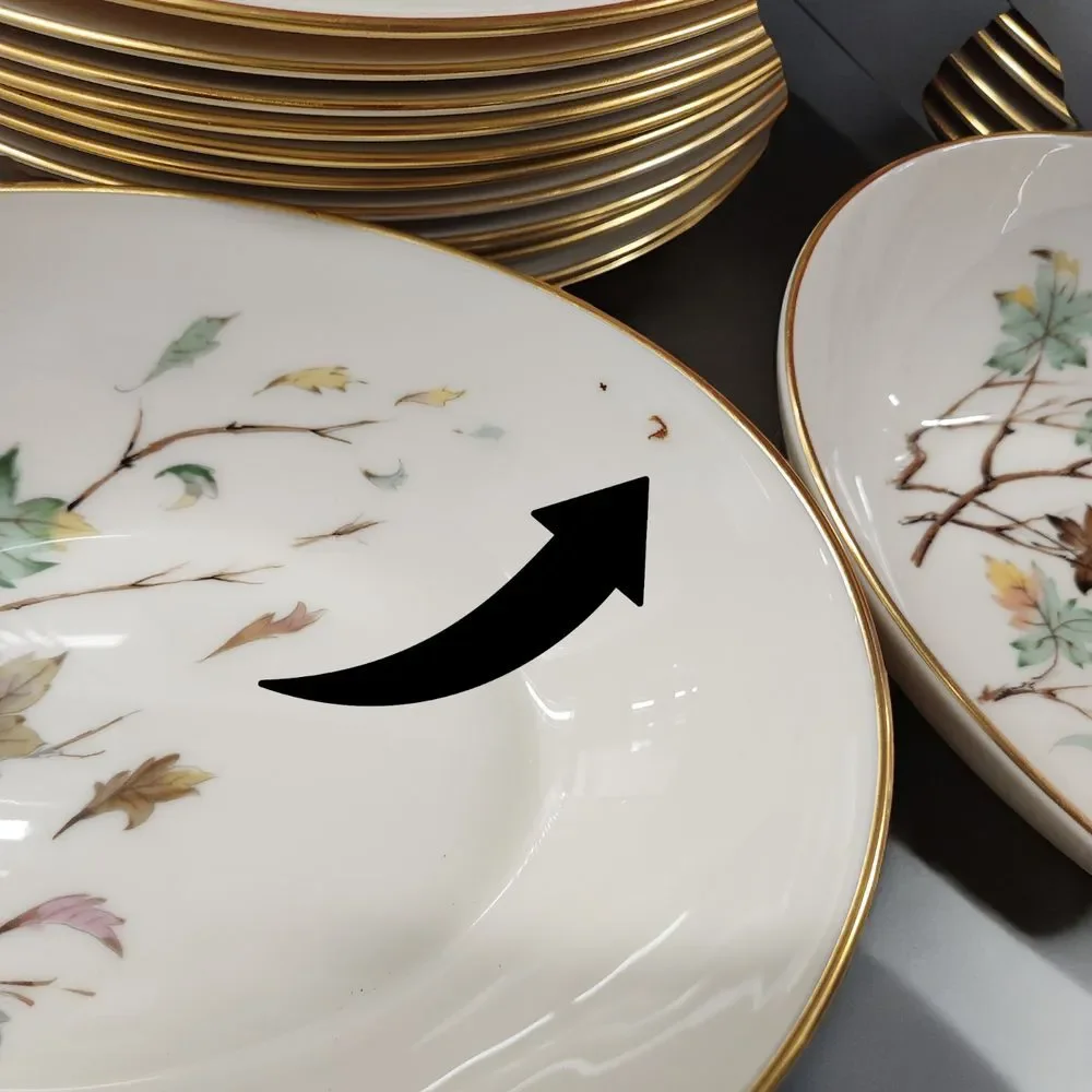 Lenox Westwind X-407 (2) Oval Serving Bowl (12)‎ Dinner Plates (12) Salad Plates